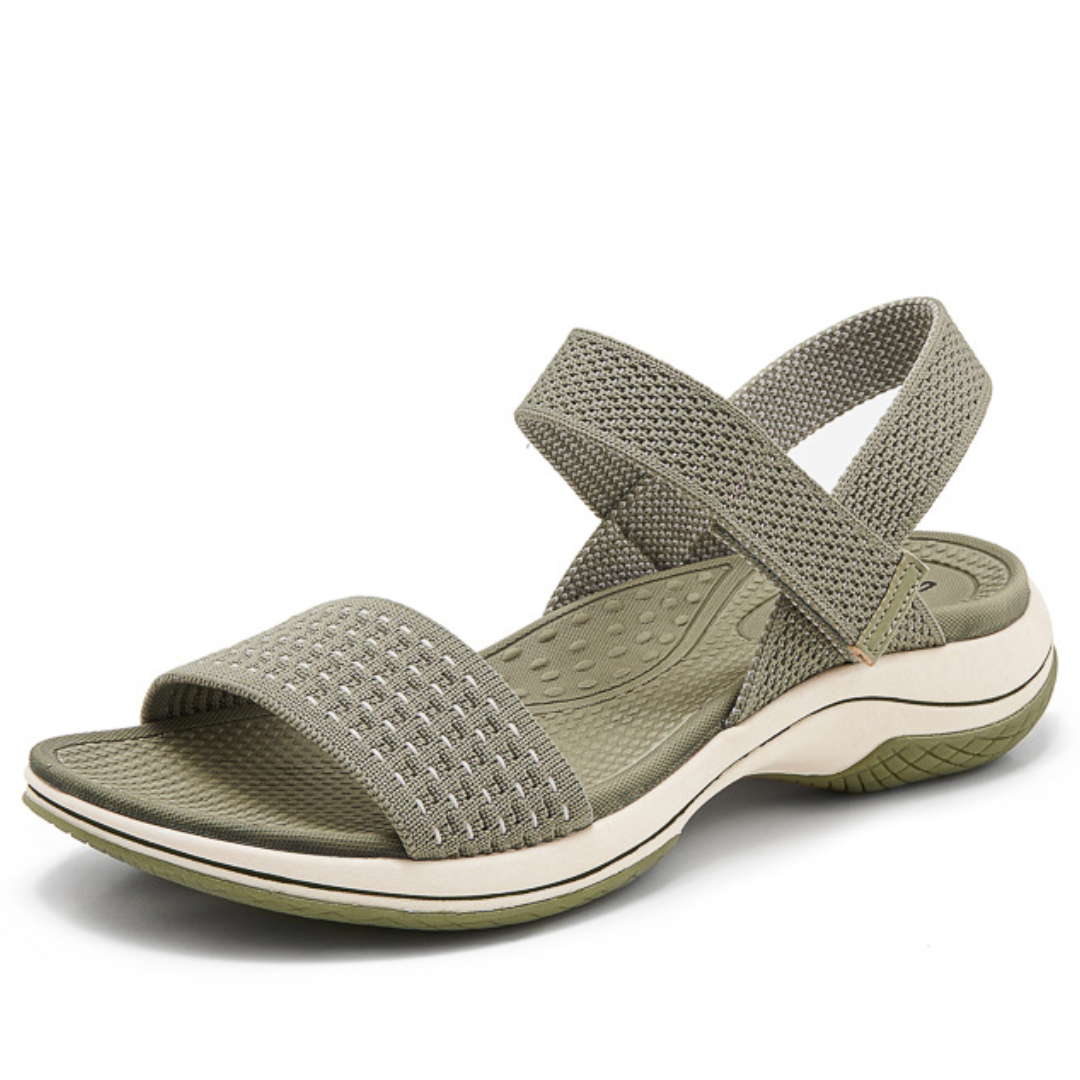 SooFeet Women Orthopedic Sandals Arch-support Comfortable Velcro Soft Summer Casual