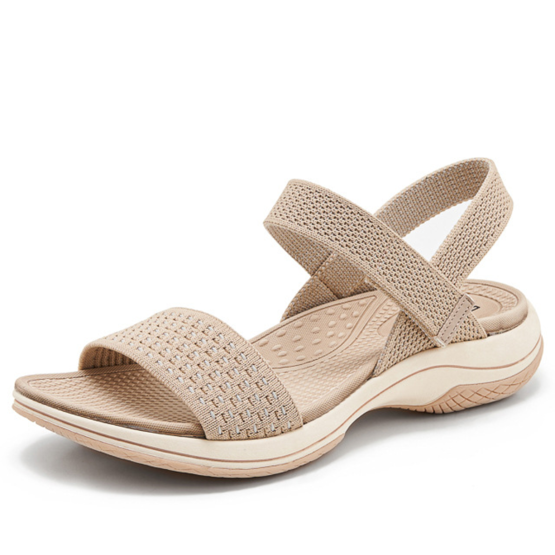 SooFeet Women Orthopedic Sandals Arch-support Comfortable Velcro Soft Summer Casual