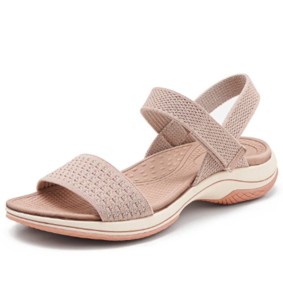 SooFeet Women Orthopedic Sandals Arch-support Comfortable Velcro Soft Summer Casual