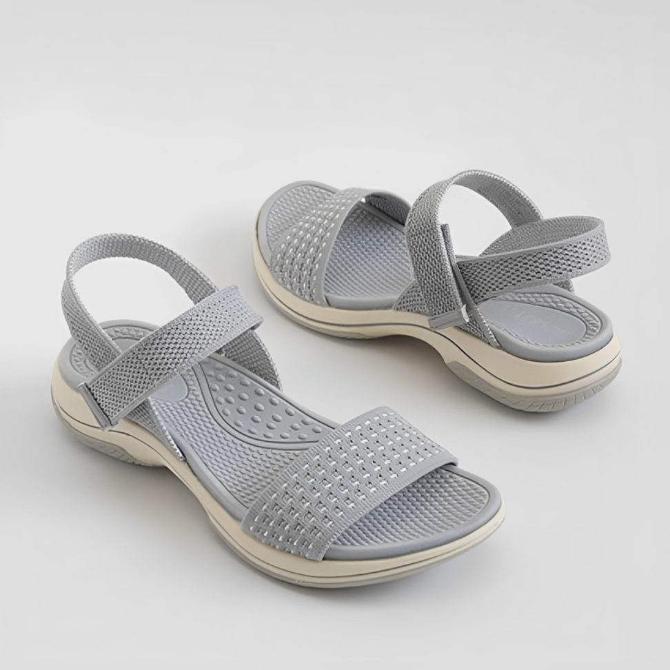 SooFeet Women Orthopedic Sandals Arch-support Comfortable Velcro Soft Summer Casual