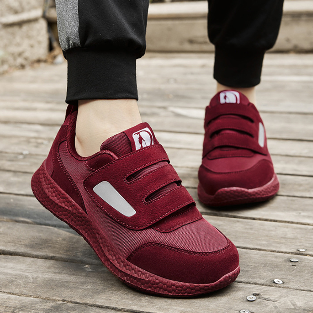SooFeet Men Orthopedic Shoes Best Diabetic Pain-relief Arch-support Soft Mesh Suede Casual Design