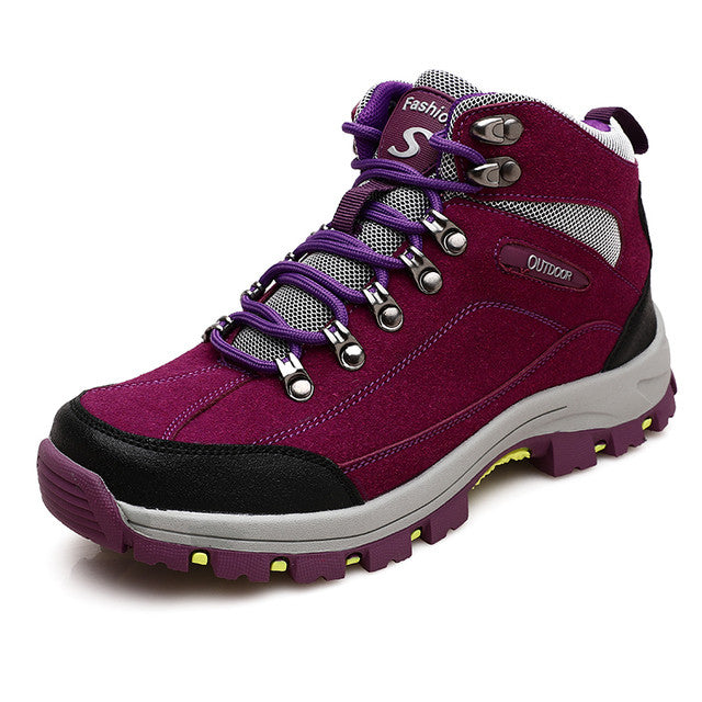 SOOFEET Women Suede Hiking Boots Orthopedic Shoes
