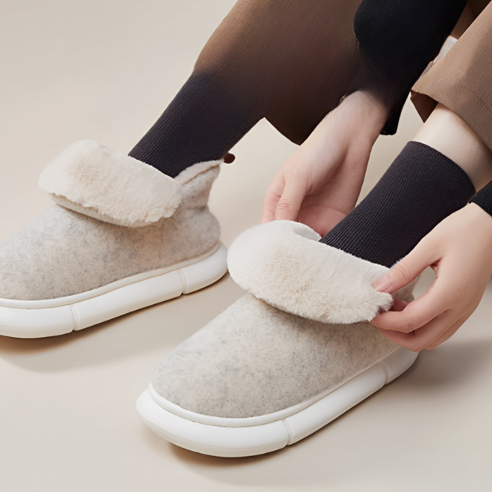 SooFeet Women Slippers Cozy Plush Comfortable Thermal Winter