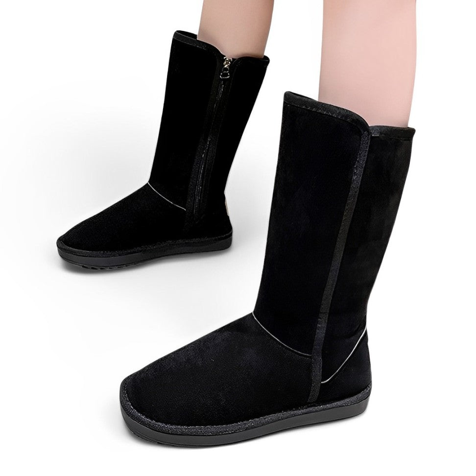 SooFeet Women Orthopedic Boots Comfortable Mid-calf Warm Fur Winter