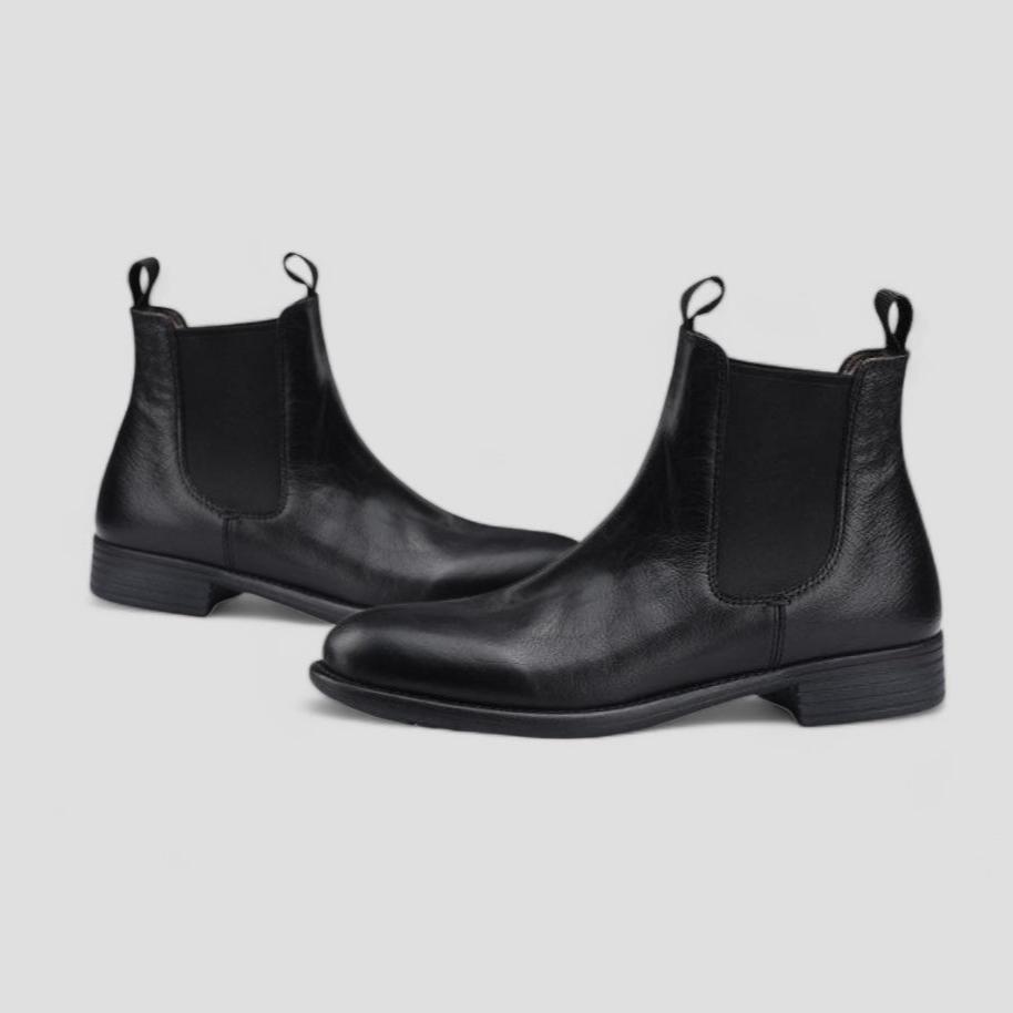 SOOFEET Women Chelsea Boots Genuine Leather Waterproof Lightweight Boots