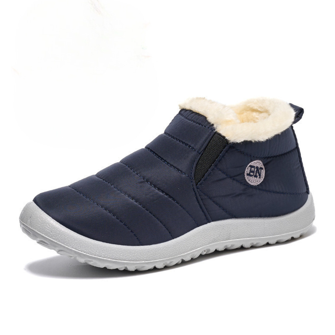 SOOFEET Women Waterproof Fur Ankle Boots Orthopedic Shoes