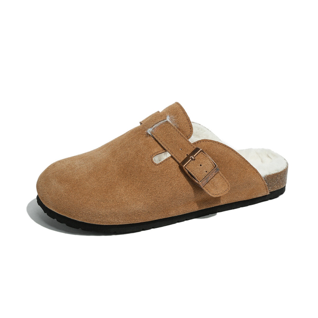 Soofeet Women Orthopedic Classic Fur Slippers Non-slip Winter Clogs