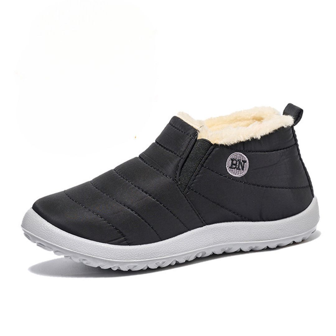 SOOFEET Women Waterproof Fur Ankle Boots Orthopedic Shoes