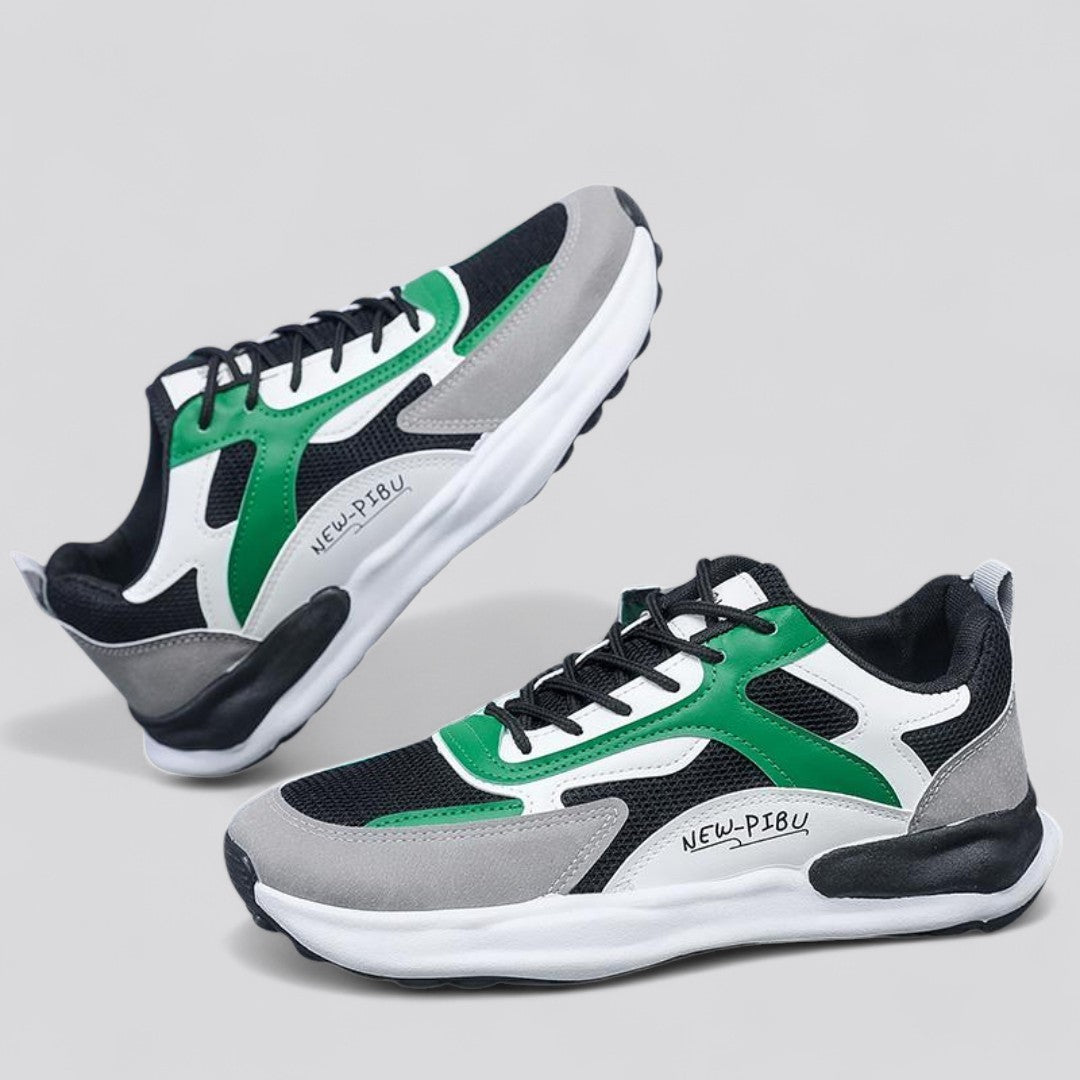 SooFeet Men Orthopedic Good Walking Shoes Comfortable Shock-Absorbing Non-Slip Bold Design