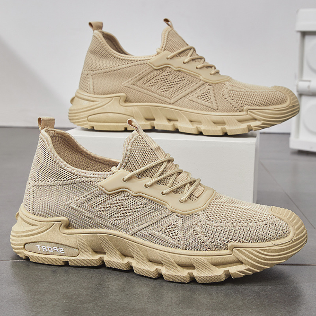 SooFeet Men Orthopedic Good Walking Shoes Comfortable Ultra-Light Air Mesh Thick Cushion Sole for Summer