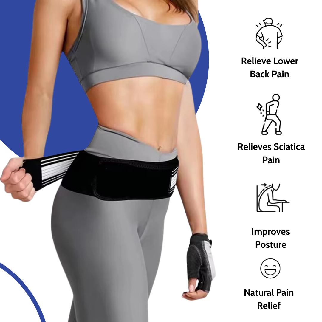 SooFeet Back Belts Adjustable Soft and Comfortable Airy Support Elastic Relaxation Braces
