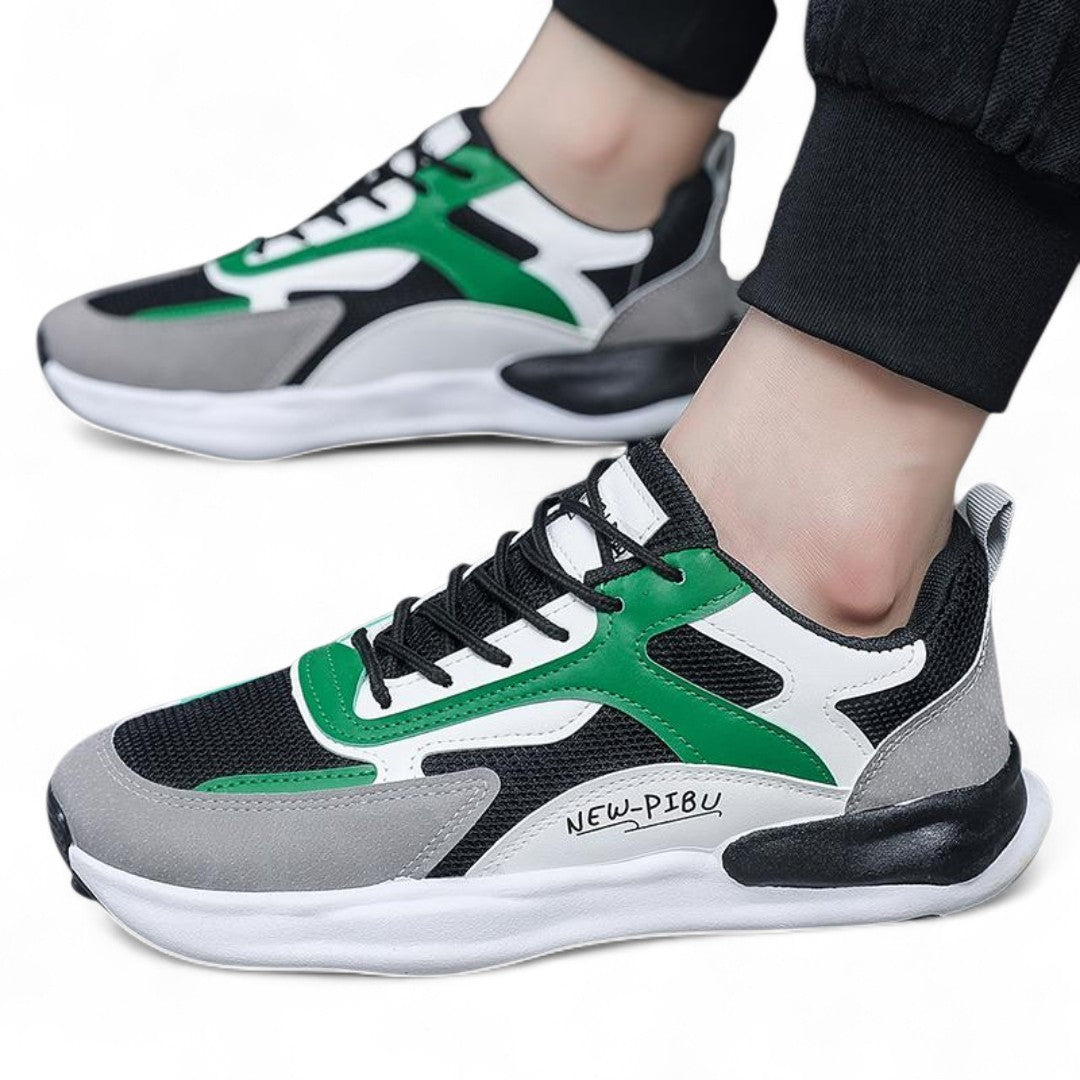 SooFeet Men Orthopedic Good Walking Shoes Comfortable Shock-Absorbing Non-Slip Bold Design