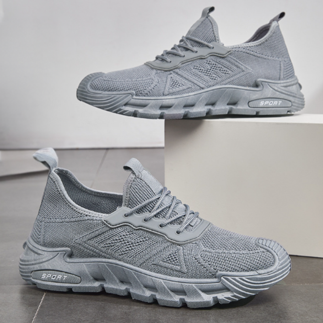 SooFeet Men Orthopedic Good Walking Shoes Comfortable Ultra-Light Air Mesh Thick Cushion Sole for Summer