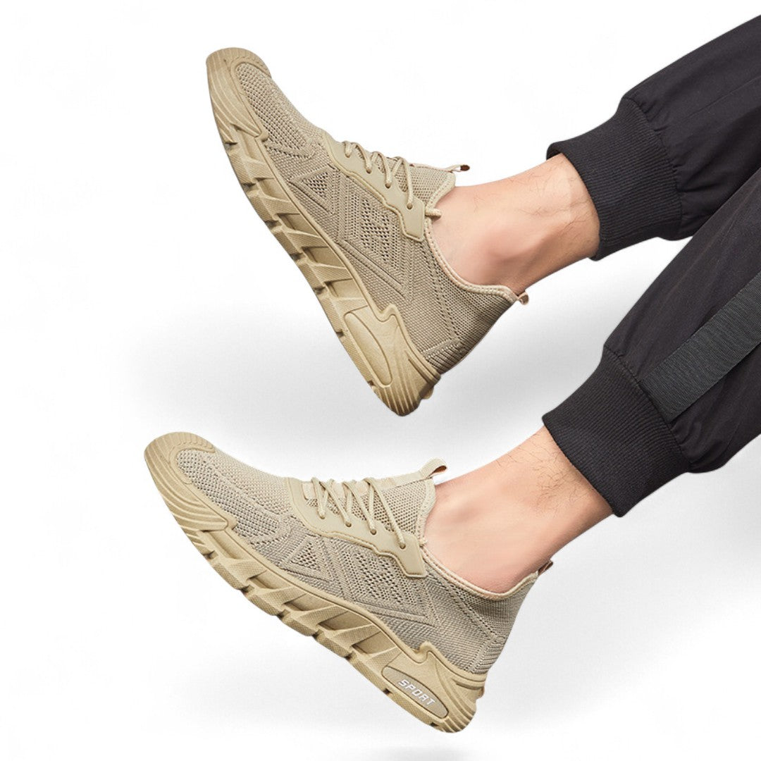 SooFeet Men Orthopedic Good Walking Shoes Comfortable Ultra-Light Air Mesh Thick Cushion Sole for Summer