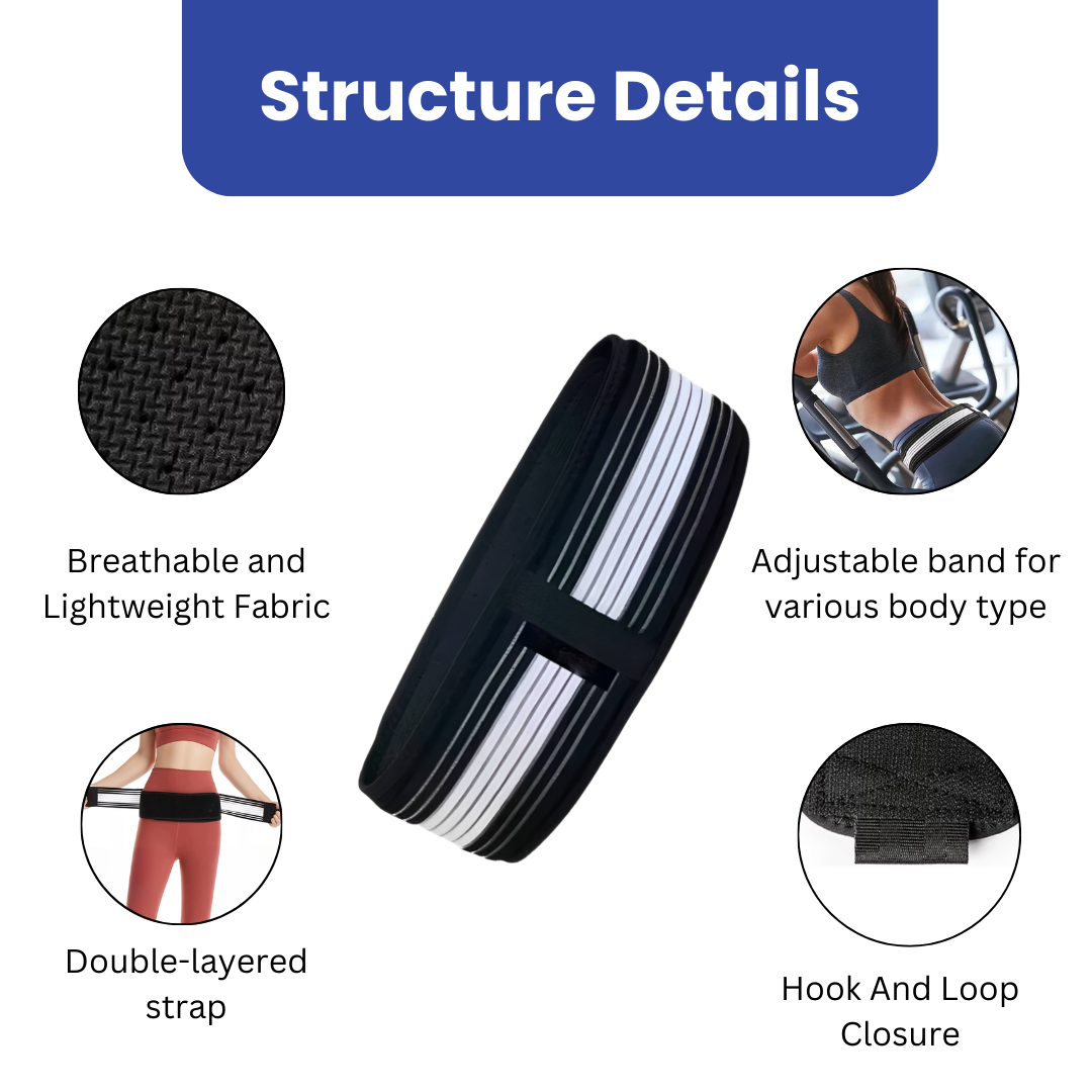 SooFeet Back Belts Adjustable Soft and Comfortable Airy Support Elastic Relaxation Braces