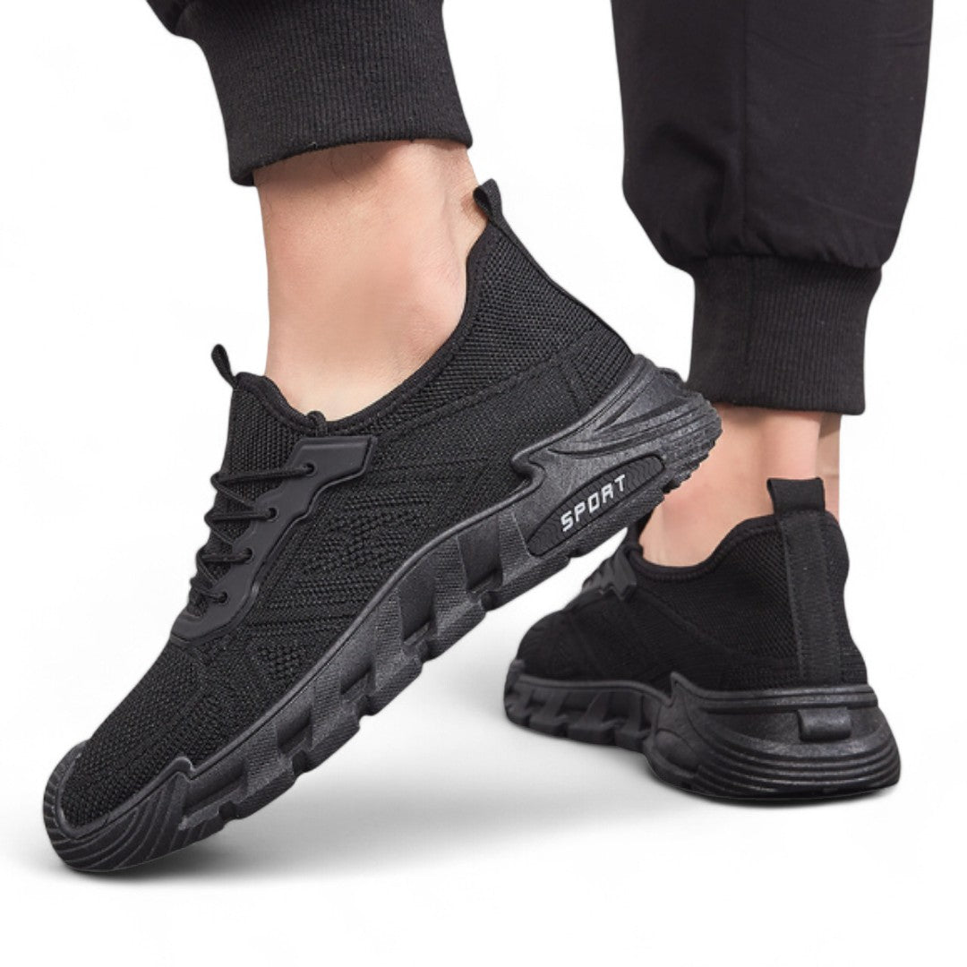SooFeet Men Orthopedic Good Walking Shoes Comfortable Ultra-Light Air Mesh Thick Cushion Sole for Summer