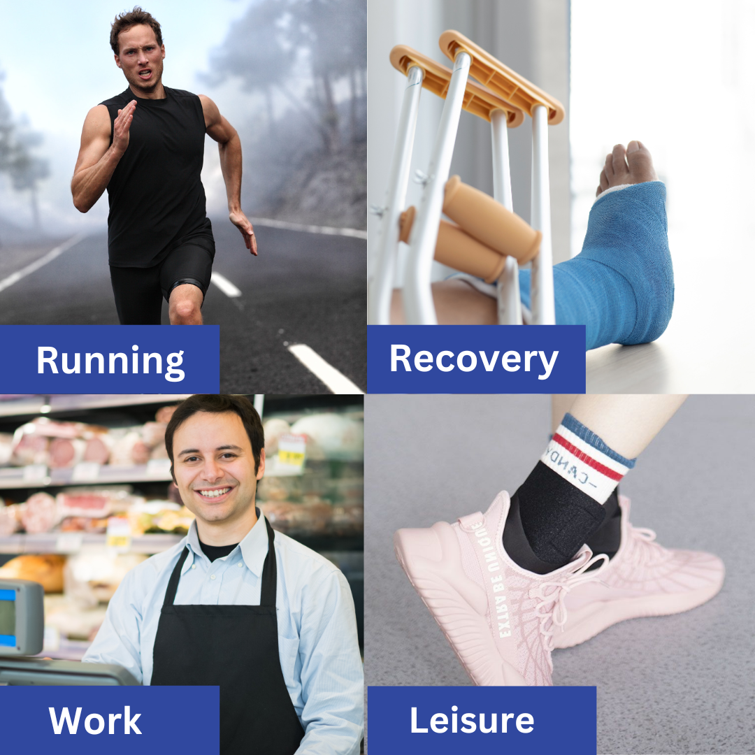 SooFeet Ankle Braces Adjustable Support V-line Comfortable Ventilated Relaxation Band