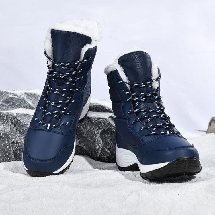 SOOFEET Women Orthopedic Thick Fur Warm Winter Waterproof High Ankle Boots