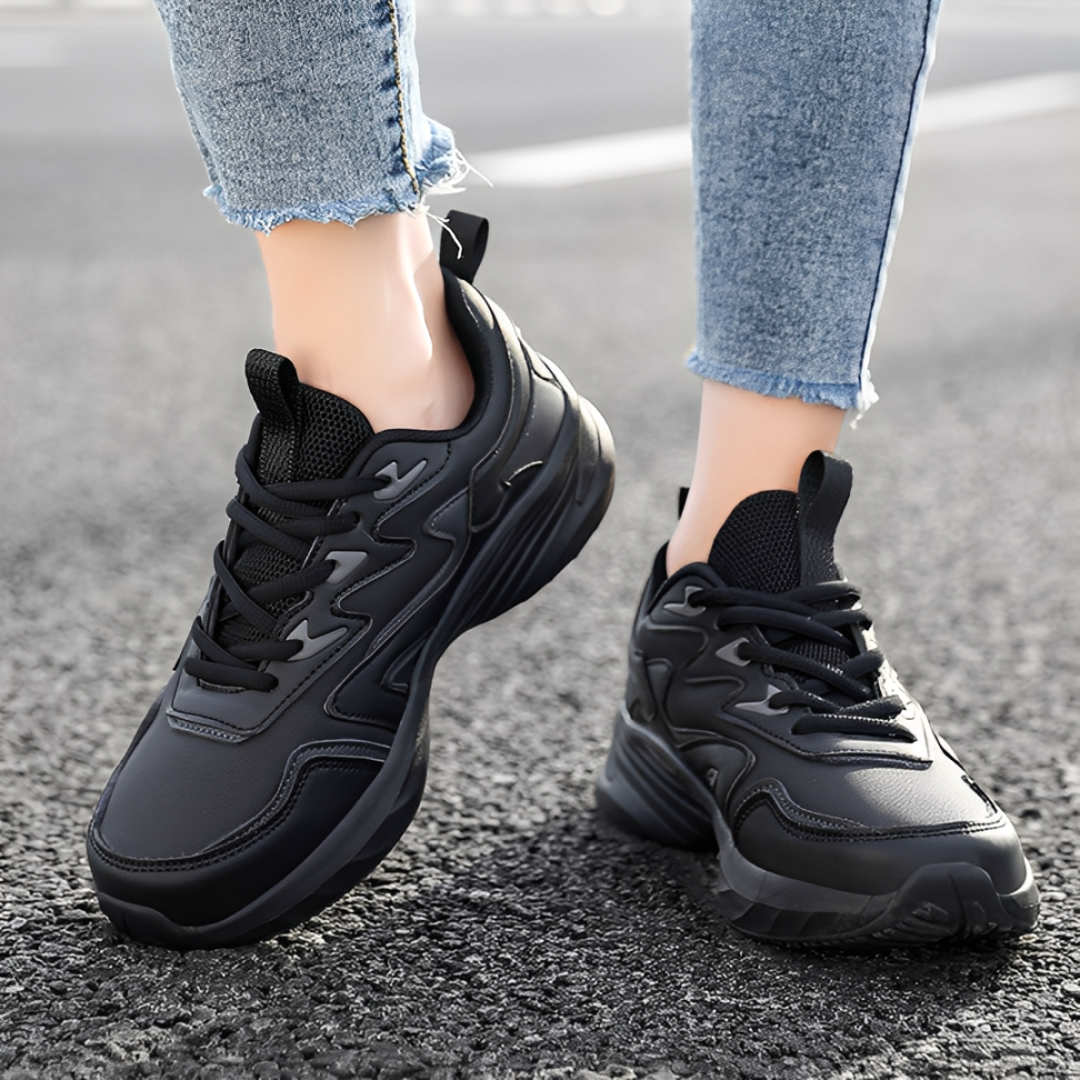 SooFeet Women Orthopedic Shoes Comfortable Waterproof Leather Casual Jogging