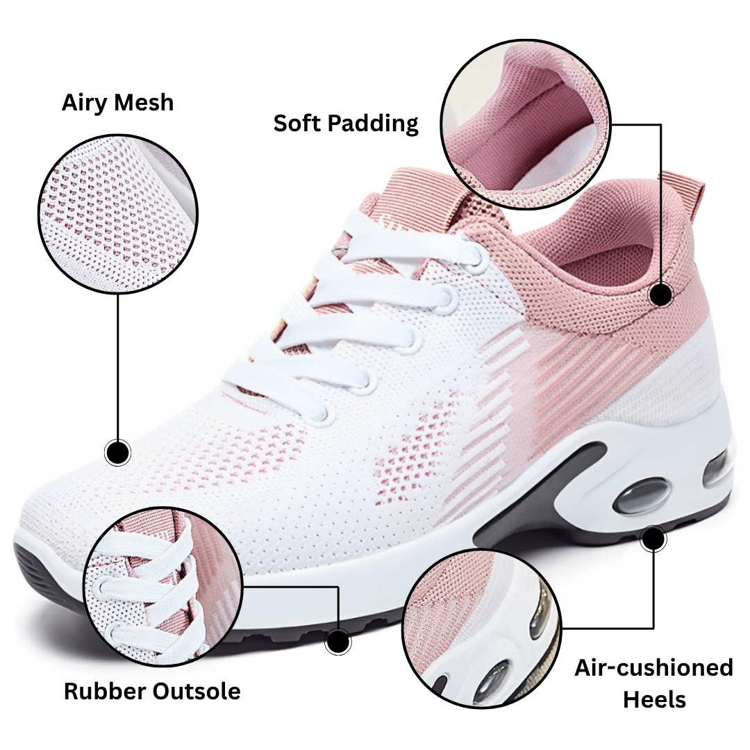 SooFeet Women Orthopedic Shoes Best Walking Breathable Air-cushioned Mesh Casual
