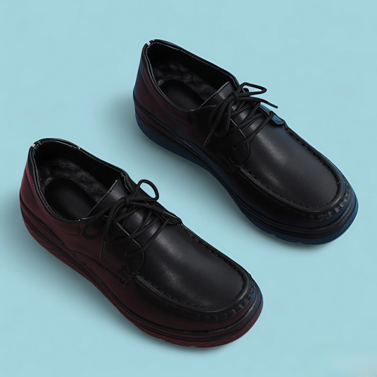 SooFeet Women Orthopedic Loafers Waterproof Genuine Leather Breathable Versatile Nursing Shoes