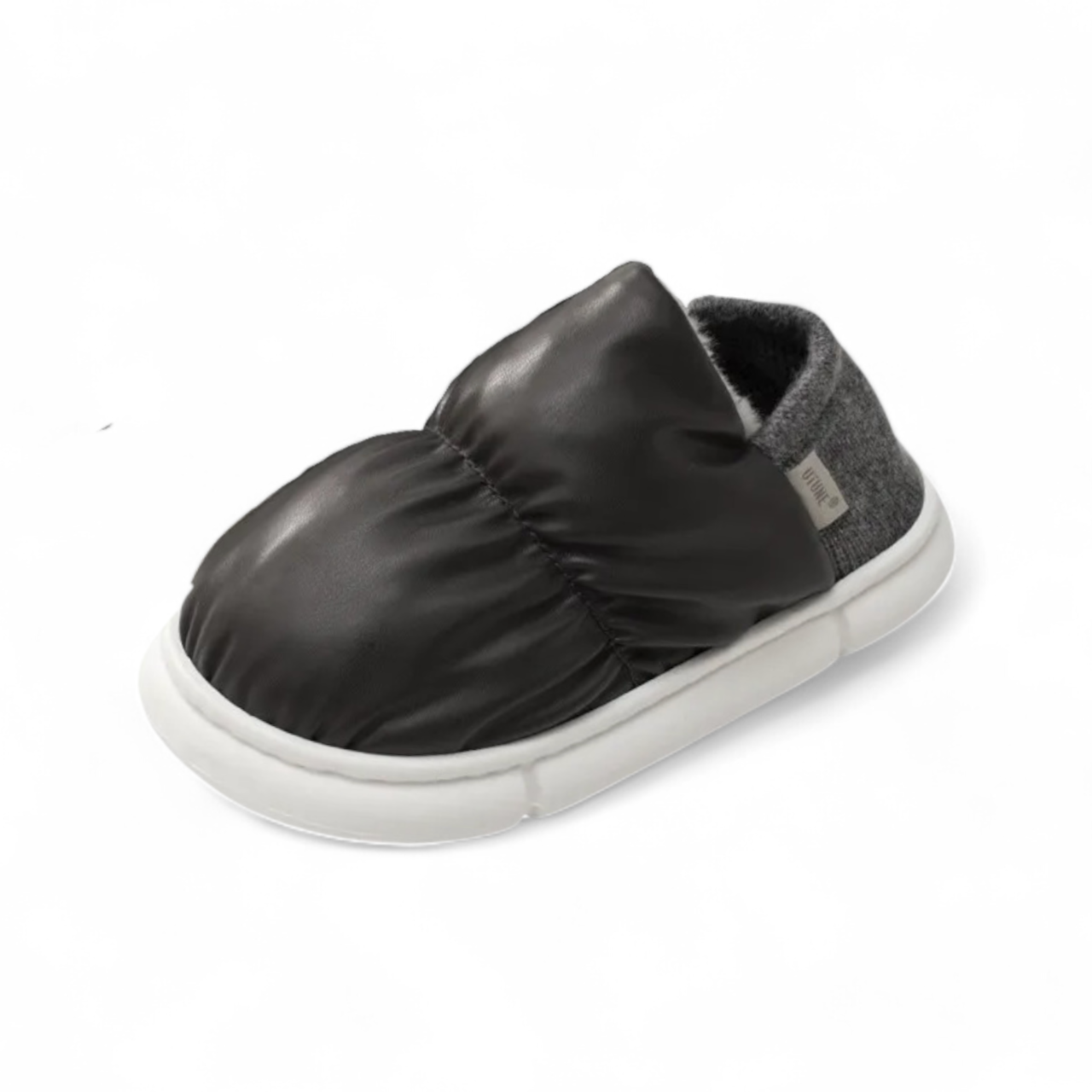 Soofeet Orthopedic Women Shoes Winter Puffy Plush Indoor Slippers