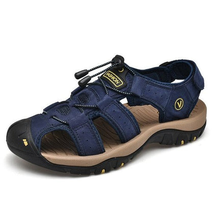 SOOFEET Orthopedic Sandals For Men Hollow Casual Sandals