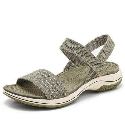 SooFeet Women Orthopedic Sandals Arch-support Comfortable Velcro Soft Summer Casual