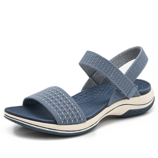 SooFeet Women Orthopedic Sandals Arch-support Comfortable Velcro Soft Summer Casual