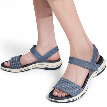 SooFeet Women Orthopedic Sandals Arch-support Comfortable Velcro Soft Summer Casual