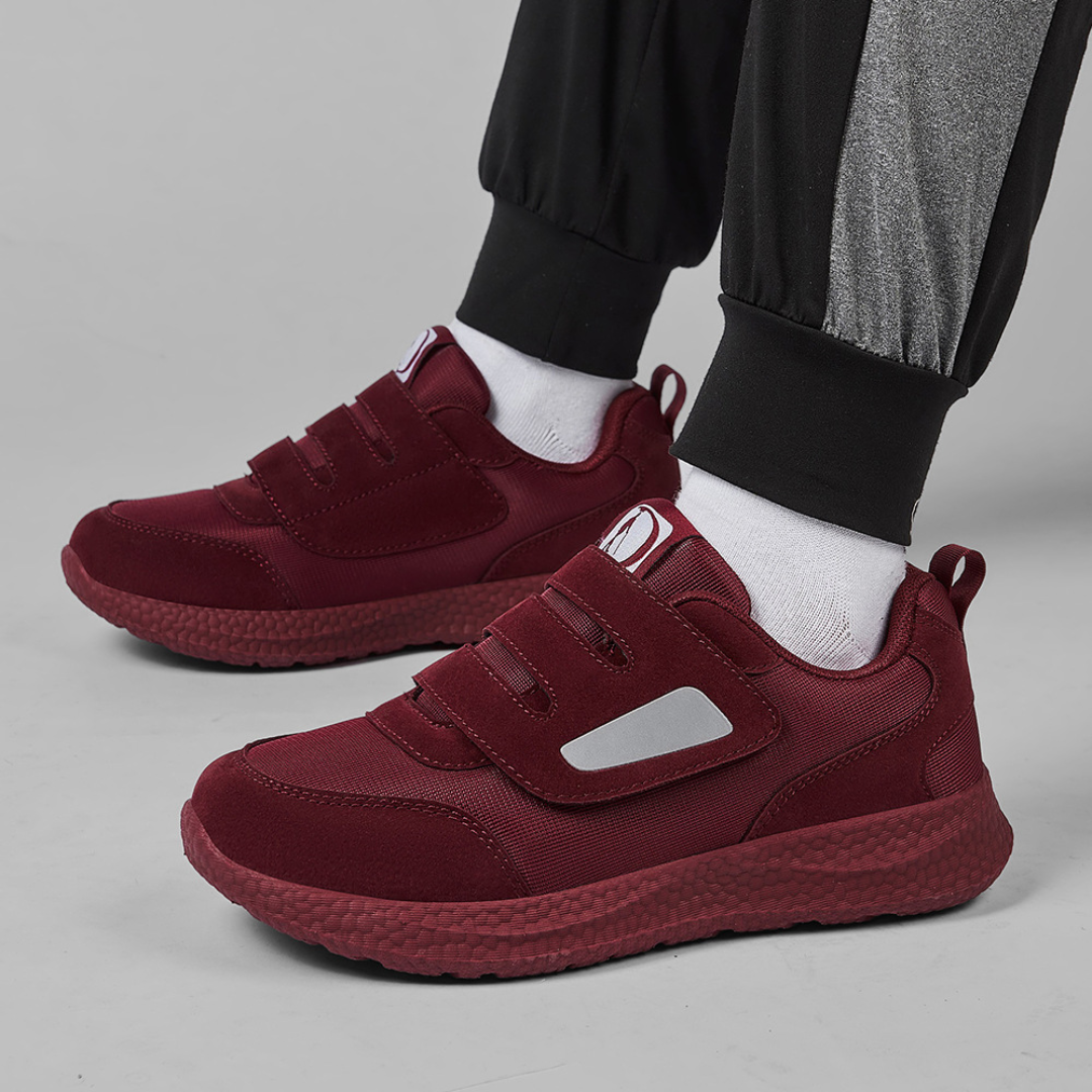 SooFeet Men Orthopedic Shoes Best Diabetic Pain-relief Arch-support Soft Mesh Suede Casual Design