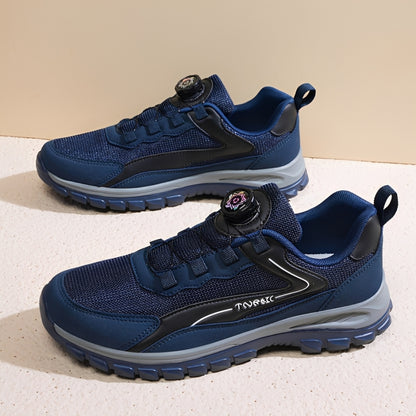 SooFeet Men Orthopedic Shoes Breathable Arch-support Mesh Rotating Button Casual Traction