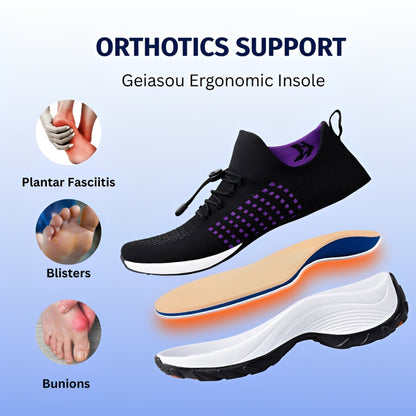 SooFeet's Women Comfy Arch | Arch-support Breathable Slip-on Nurse Shoes