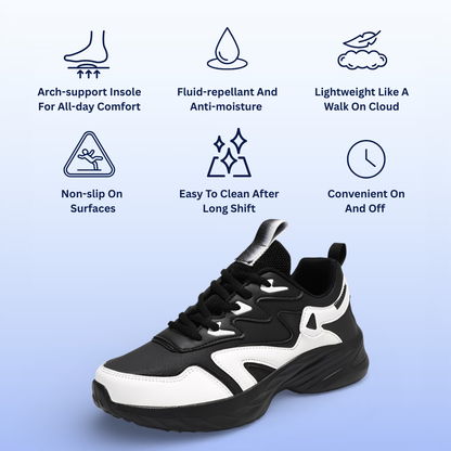SooFeet Women's Aqua Shield | Waterproof Arch-support Pain-free Cushioned Nurse Shoes
