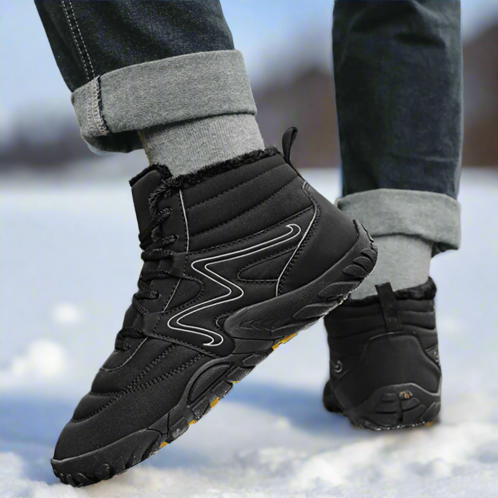 SooFeet Men Orthopedic Boots Waterproof Warm Trendy Winter