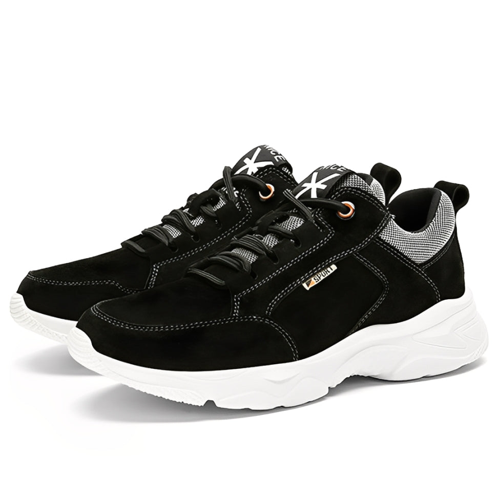 SooFeet Men Orthopedic Shoes Comfy Leather Mesh Water-resistant Airy Casual Sneakers Walking