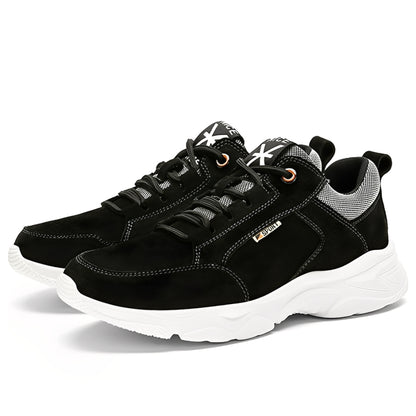 SooFeet Men Orthopedic Shoes Comfy Leather Mesh Water-resistant Airy Casual Sneakers Walking
