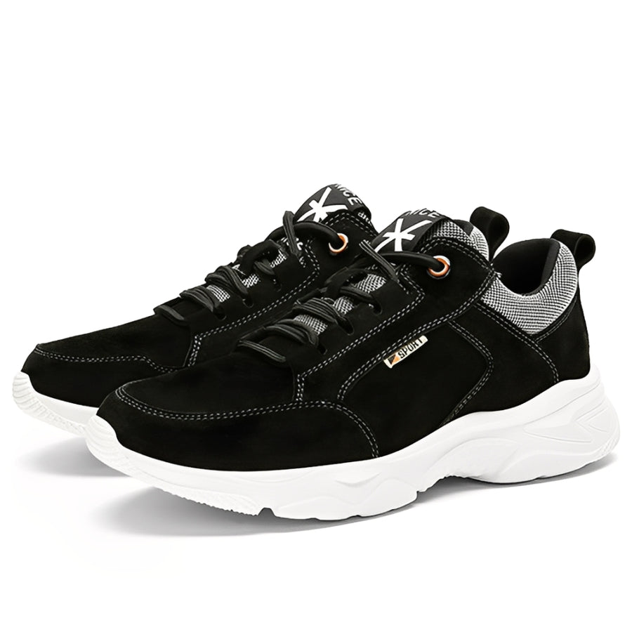 SooFeet Men Orthopedic Shoes Comfy Leather Mesh Water-resistant Airy Casual Sneakers Walking