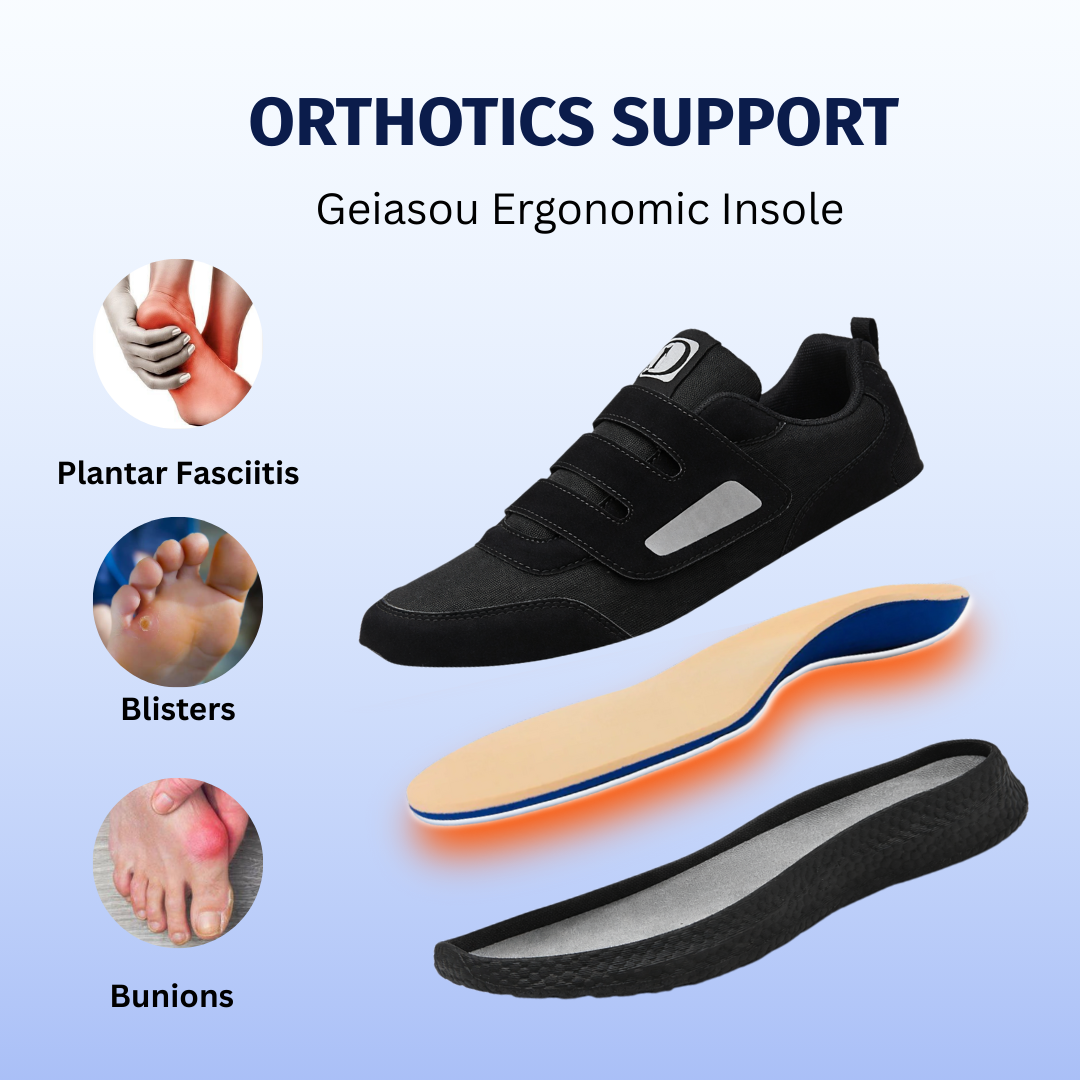 SooFeet's Women Walk Ease | Breathable Arch-support Mesh Velcro Nurse Shoes