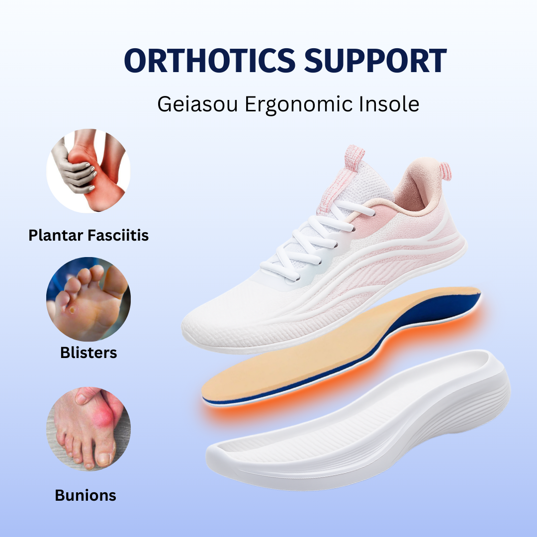 SooFeet's Women Shift Run | Ultra-light Airy Arch-support Slip-resistant Nurse Shoes