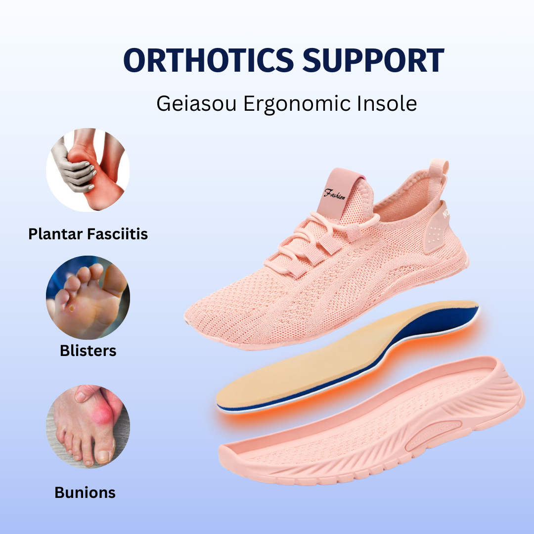 SooFeet's Women Cloud Step | Breathable Orthotics Ultra-light Athletics Trendy Shoes