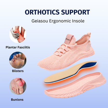 SooFeet's Women Cloud Step | Breathable Orthotics Ultra-light Athletics Trendy Shoes