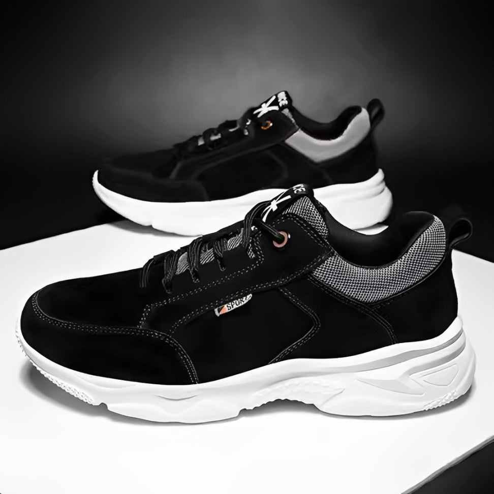 SooFeet Men Orthopedic Shoes Comfy Leather Mesh Water-resistant Airy Casual Sneakers Walking