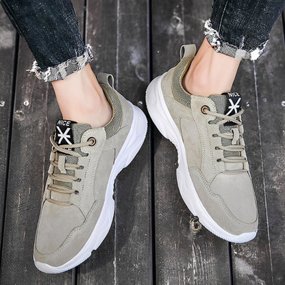 SooFeet Men Orthopedic Shoes Comfy Leather Mesh Water-resistant Airy Casual Sneakers Walking