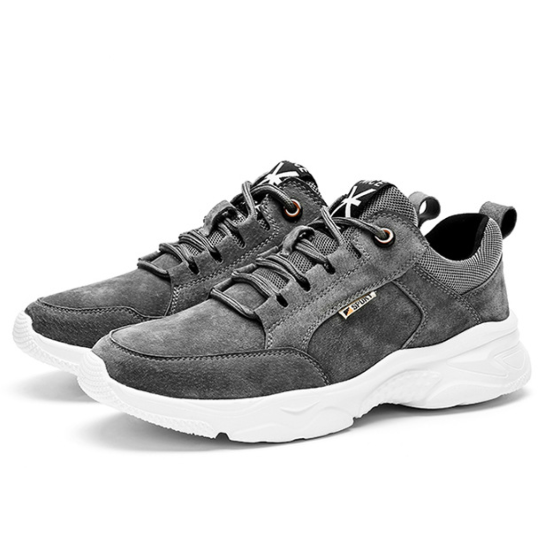 SooFeet Men Orthopedic Shoes Comfy Leather Mesh Water-resistant Airy Casual Sneakers Walking