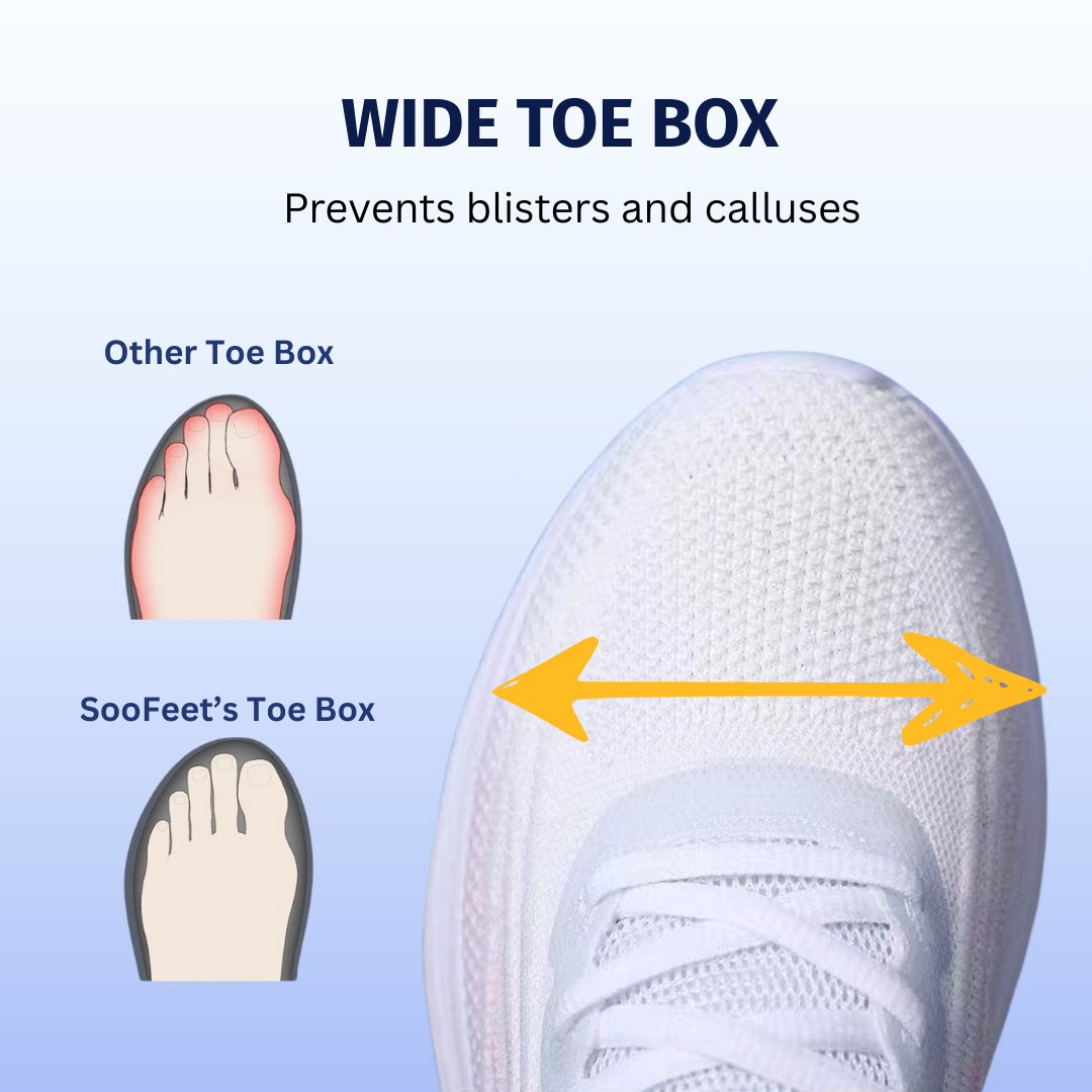 SooFeet's Women Shift Run | Ultra-light Airy Arch-support Slip-resistant Nurse Shoes