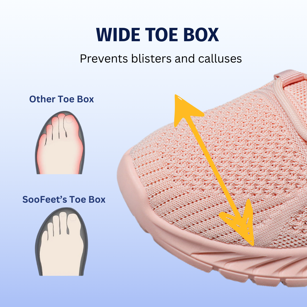 SooFeet's Women Cloud Step | Breathable Orthotics Ultra-light Athletics Trendy Shoes