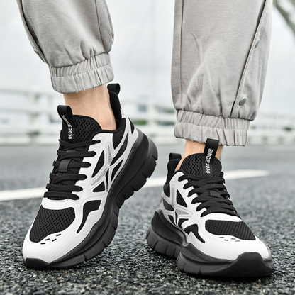 SooFeet Men Orthopedic Shoes Arch-support Airy Mesh Cushioned Sole Comfy Sneakers