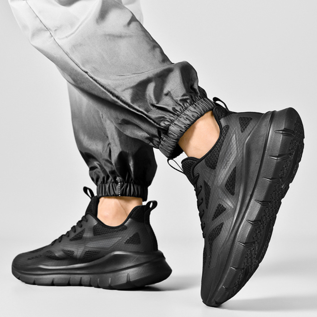 SooFeet Men Orthopedic Shoes Arch-support Airy Mesh Cushioned Sole Comfy Sneakers