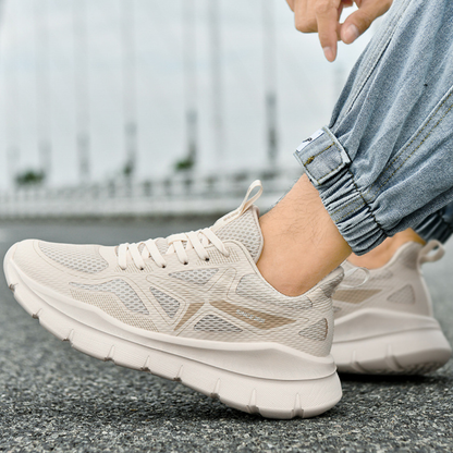 SooFeet Men Orthopedic Shoes Arch-support Airy Mesh Cushioned Sole Comfy Sneakers